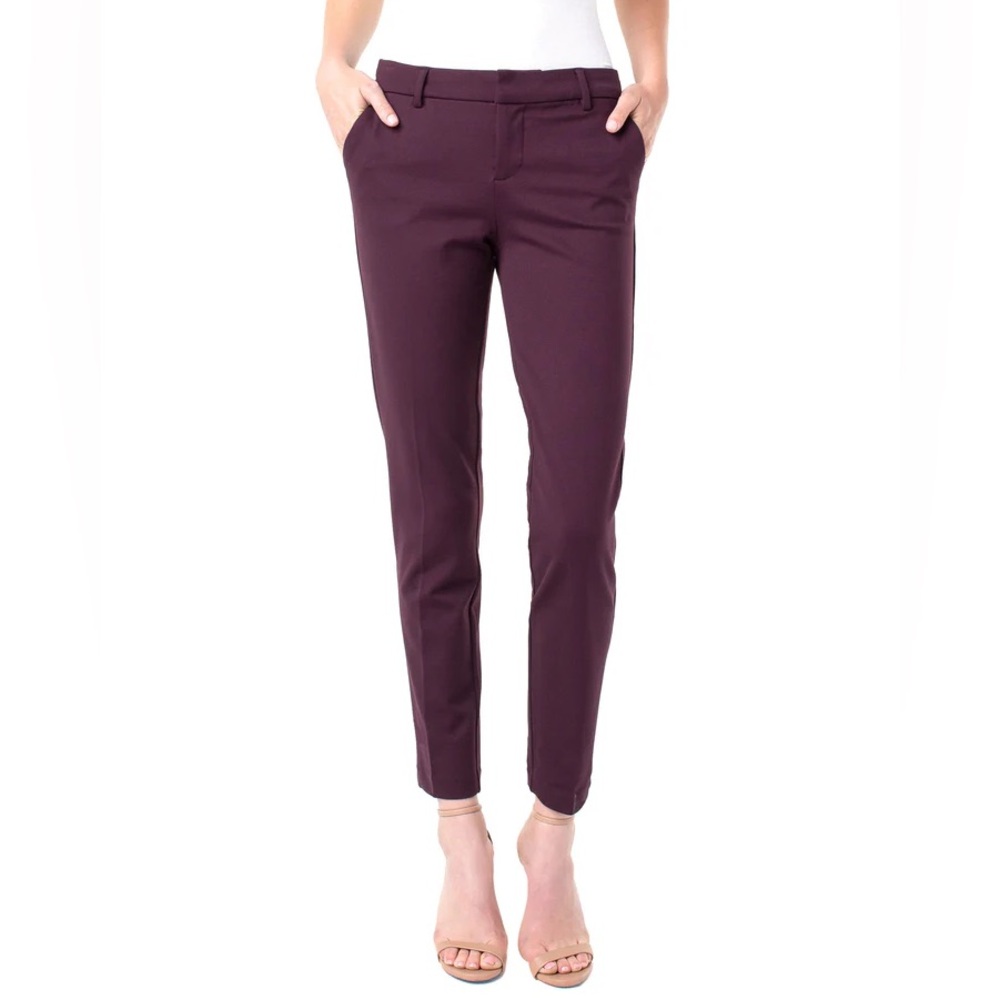 Liverpool Los Angeles Aubergine Stretch Ponte Pants